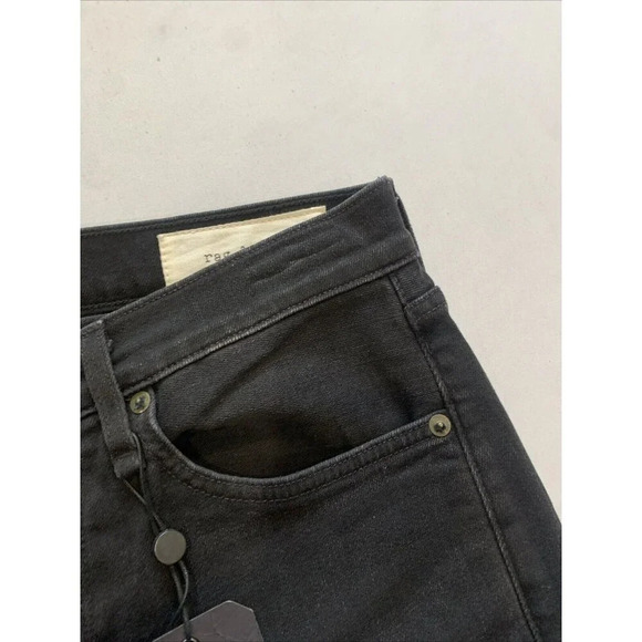 Rag & Bone Men's Black Fit 2 Slim Fit Jeans Size 30x34 NWT - Picture 6 of 16